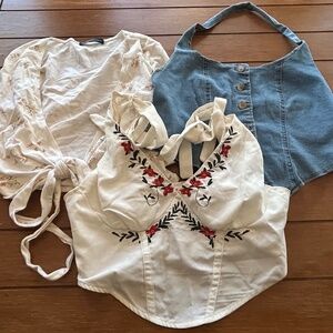 Womens halter and crop top bundle